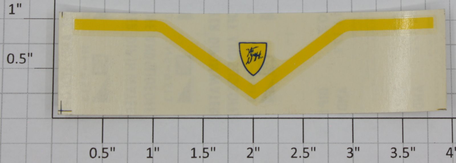 Lionel 8220-7 D&H Bright Yellow Water Soluble Front Nose Decal