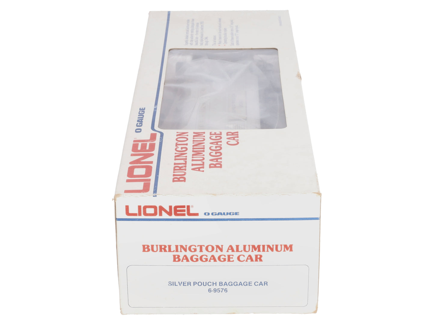 Lionel 6-9576 O Gauge Burlington "Silver Pouch" Aluminum Baggage Car EX/Box