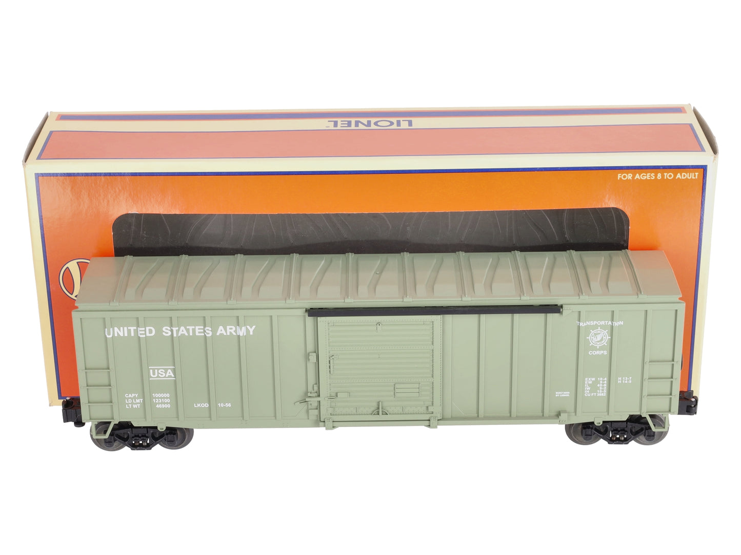 Lionel 6-17265 O Gauge U.S. Army 50' Modern Boxcar LN/Box
