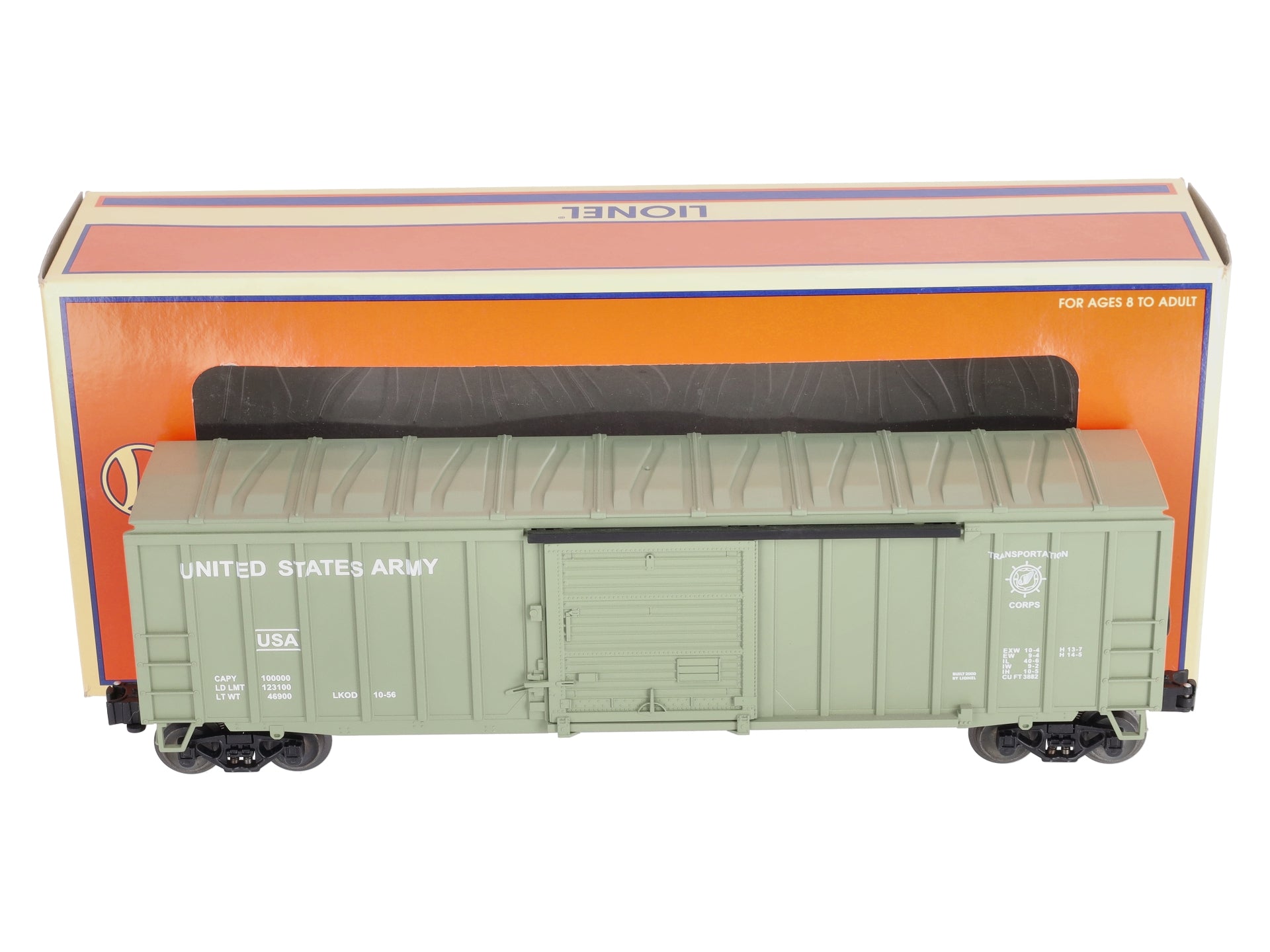 Lionel 6-17265 O Gauge U.S. Army 50' Modern Boxcar