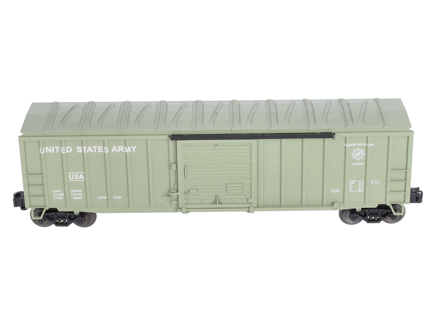 Lionel 6-17265 O Gauge U.S. Army 50' Modern Boxcar