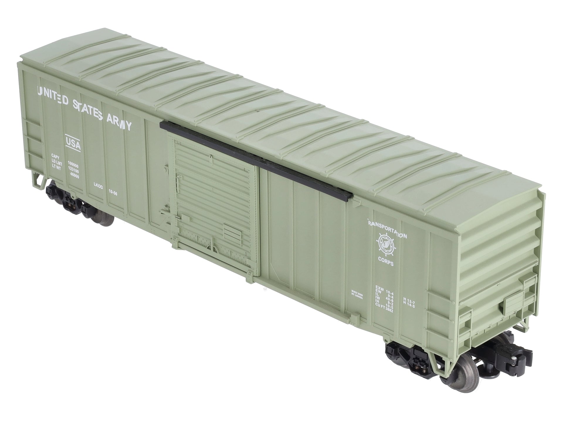Lionel 6-17265 O Gauge U.S. Army 50' Modern Boxcar