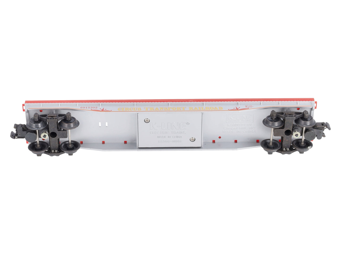 K-Line K691-5302 O Gauge Circus Transport Flatcar w/ Billboard & Circus Figures NIB