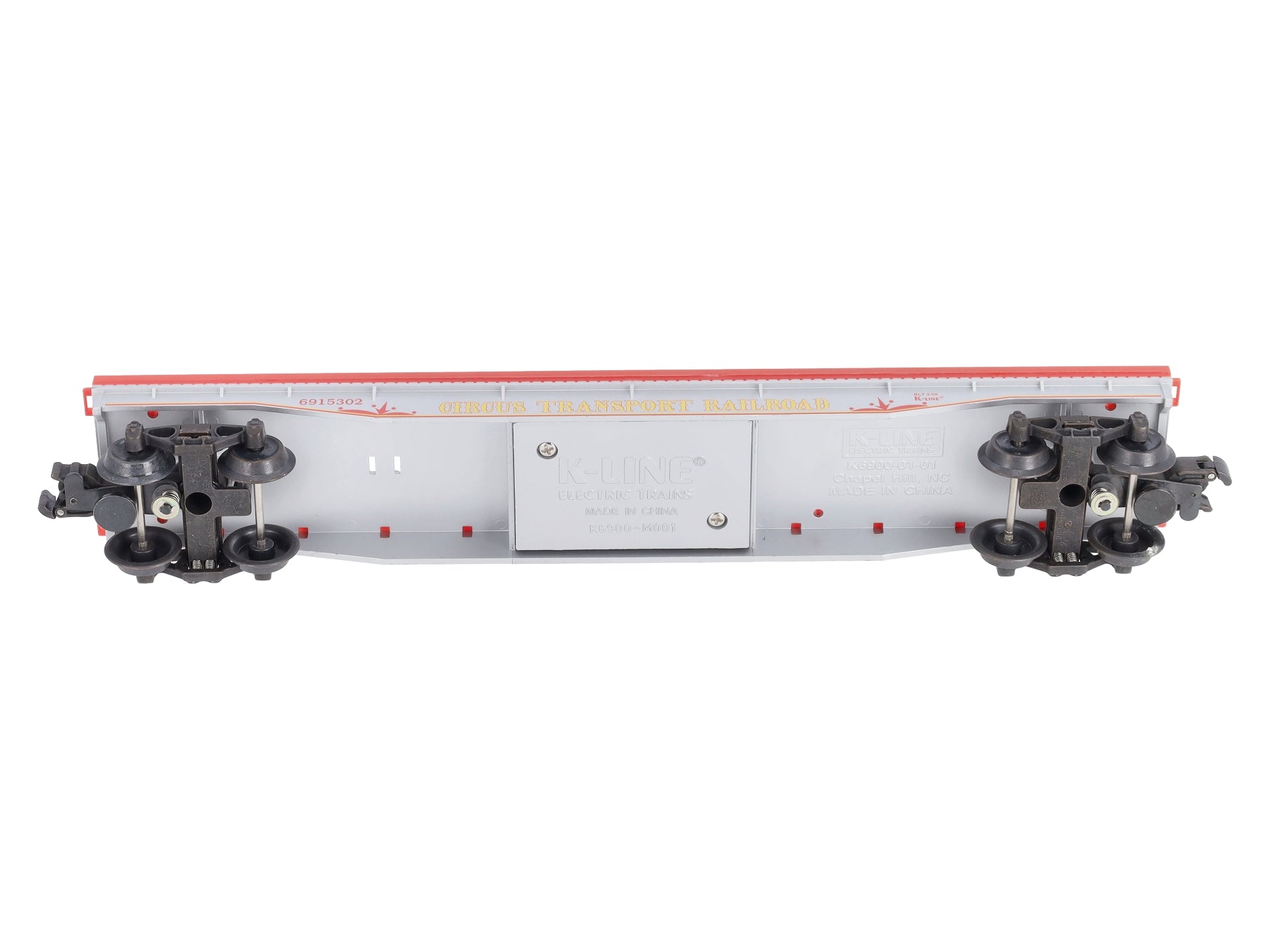 K-Line K691-5302 O Gauge Circus Transport Flatcar w/ Billboard & Circus Figures NIB