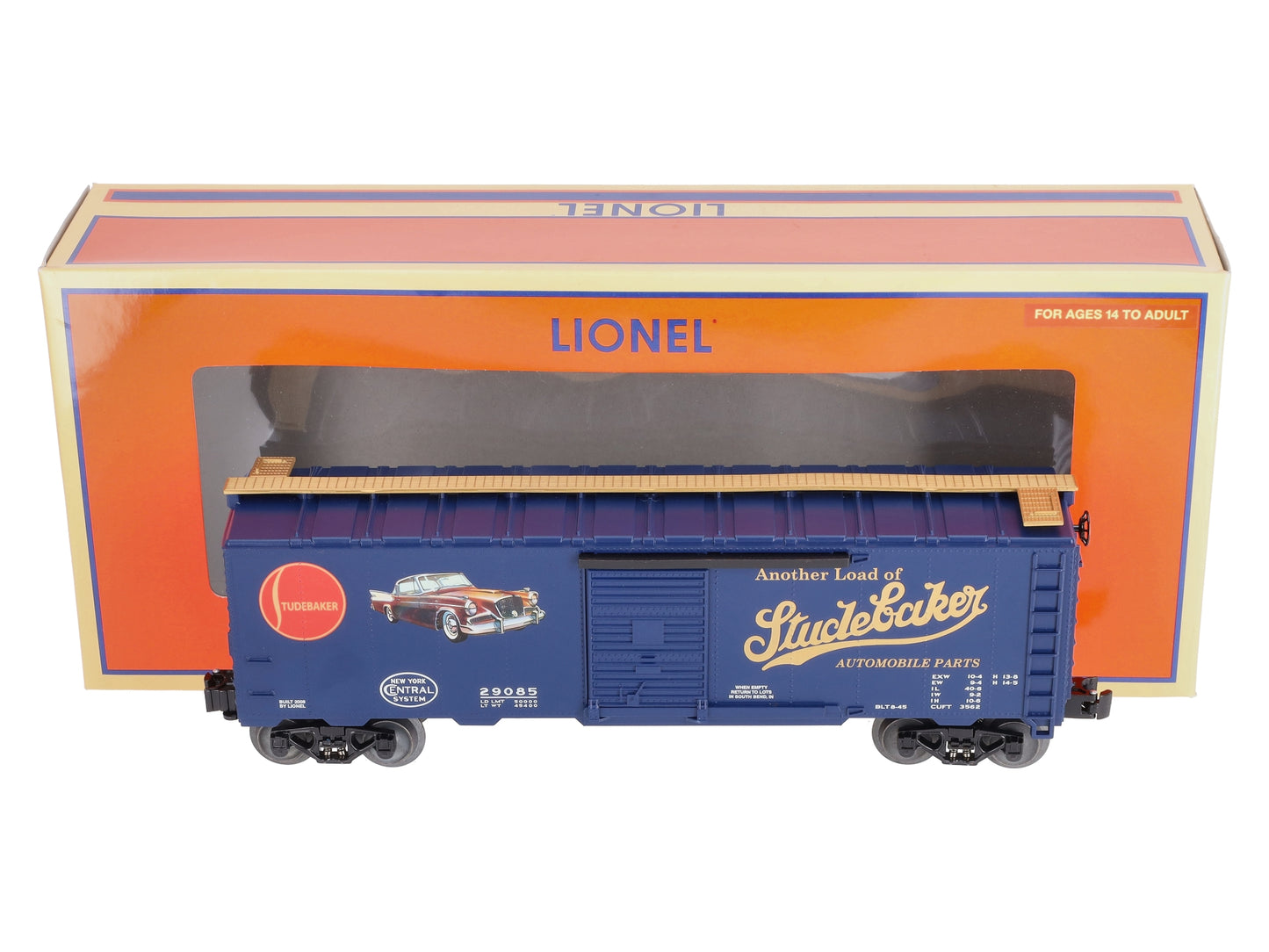 Lionel 6-52506 O Gauge LOTS-2008 Studebaker Convention Meet Boxcar #29085 LN/Box