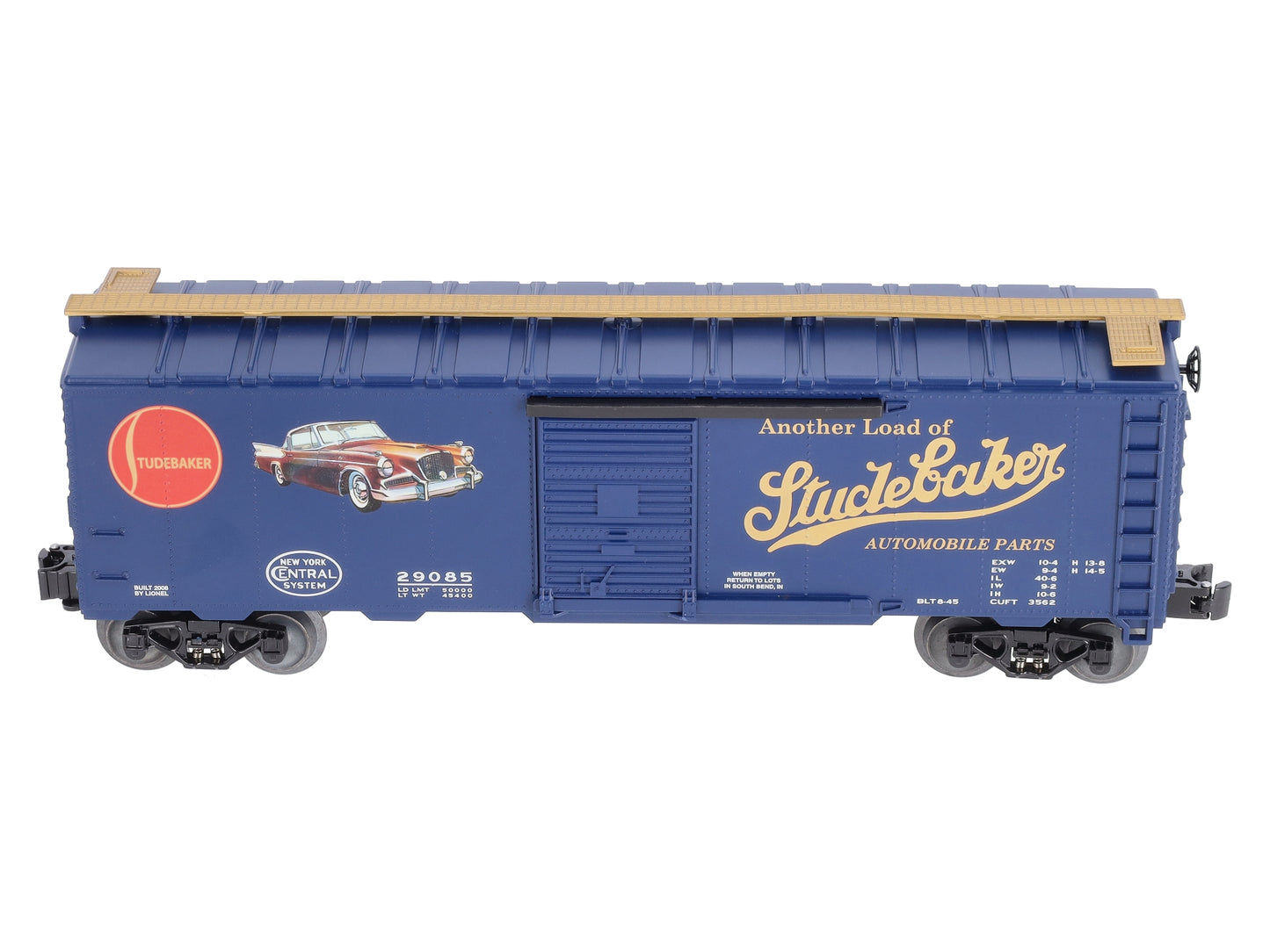 Lionel 6-52506 O Gauge LOTS-2008 Studebaker Convention Meet Boxcar #29085 LN/Box