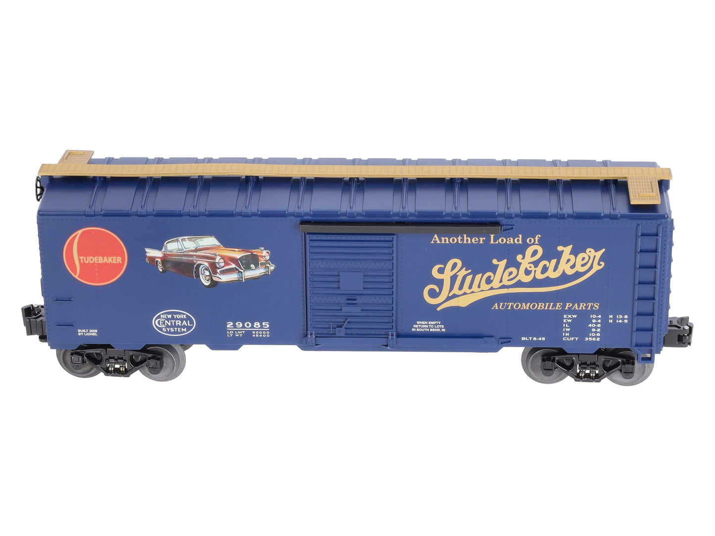 Lionel 6-52506 O Gauge LOTS-2008 Studebaker Convention Meet Boxcar #29085 LN/Box