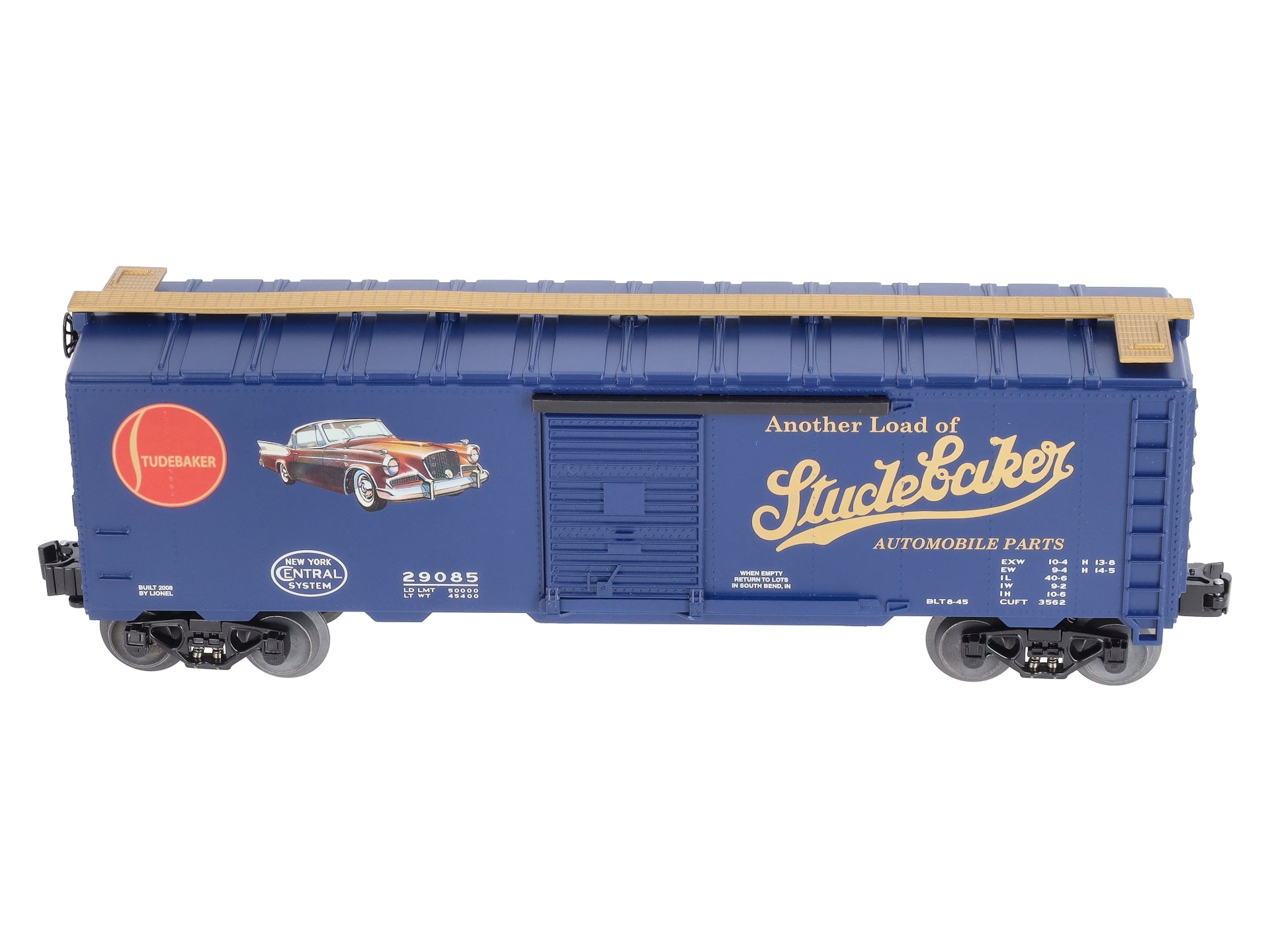 Lionel 6-52506 O Gauge LOTS-2008 Studebaker Convention Meet Boxcar #29085 LN/Box