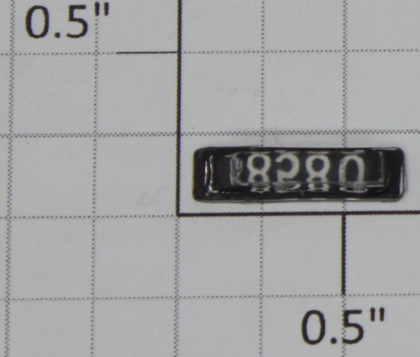 Lionel 8580-33 Illinois Central Black Painted Marker Lens Number Board