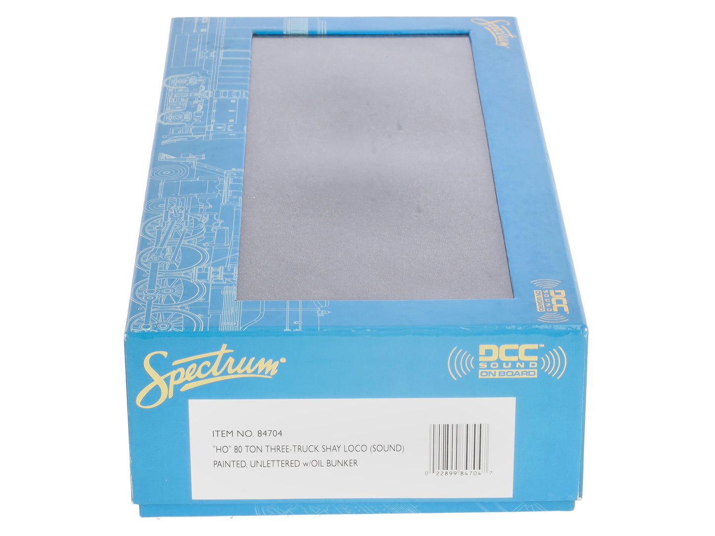 Bachmann 84704 HO Undecorated 80T 3-Truck Shay w/DCC/Sound LN/Box