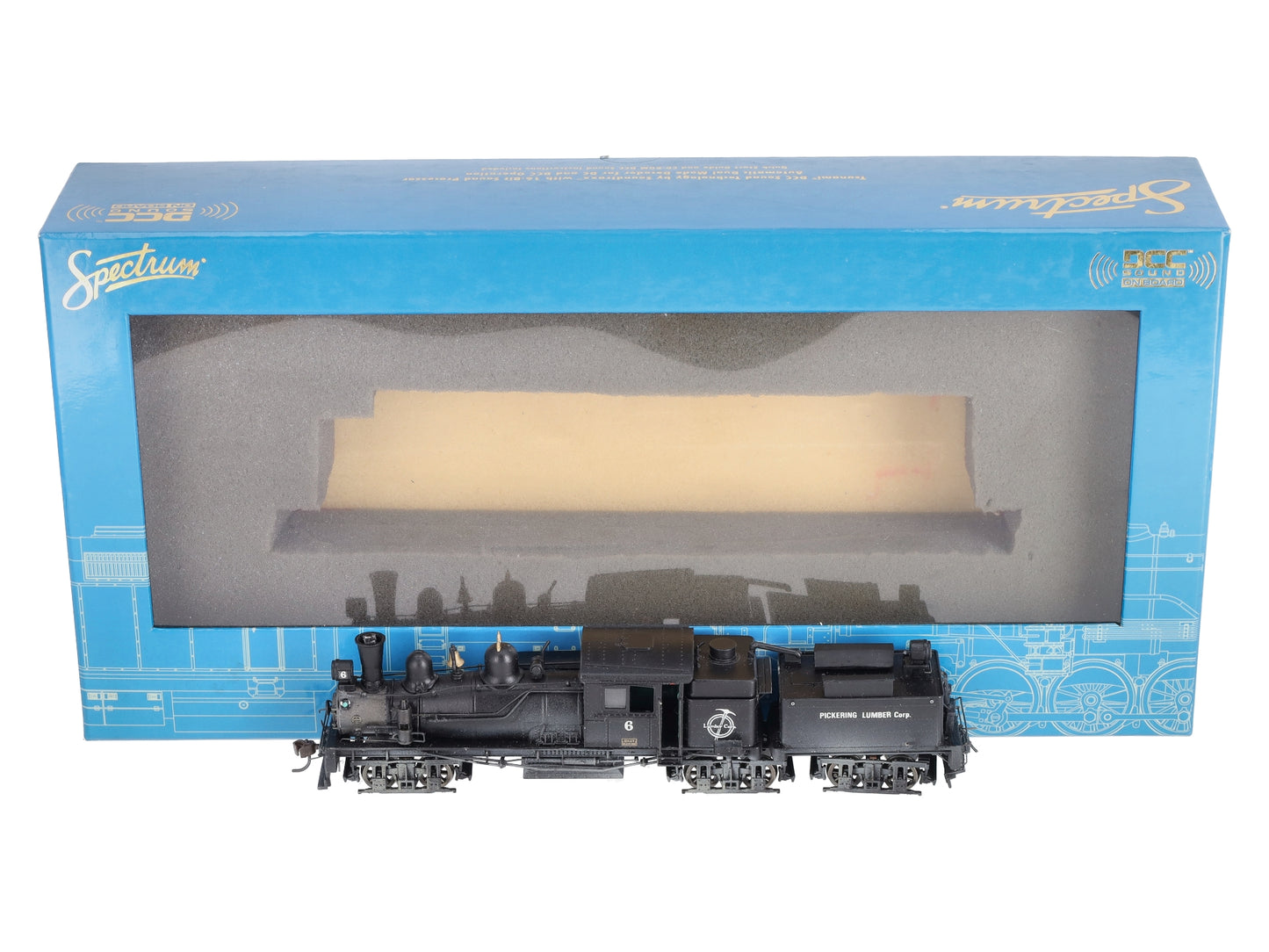 Bachmann 84704 HO Undecorated 80T 3-Truck Shay w/DCC/Sound LN/Box