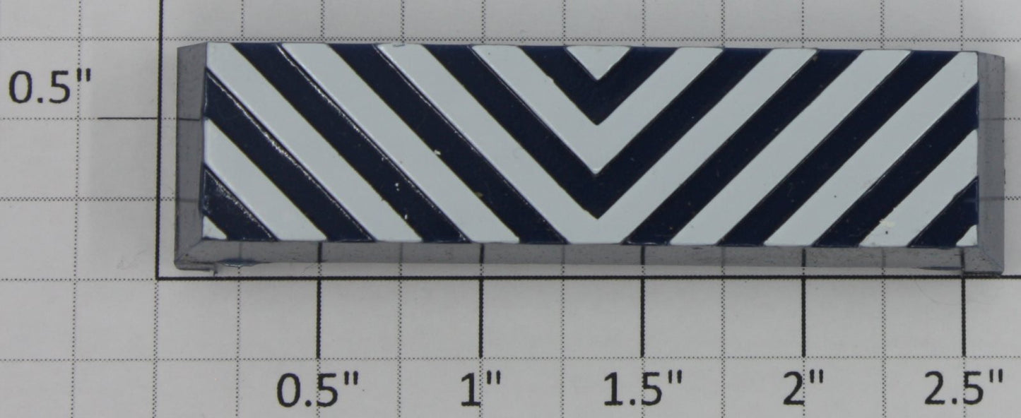 Lionel 8411-63 Blue Fire Car Bumper with White Stripes