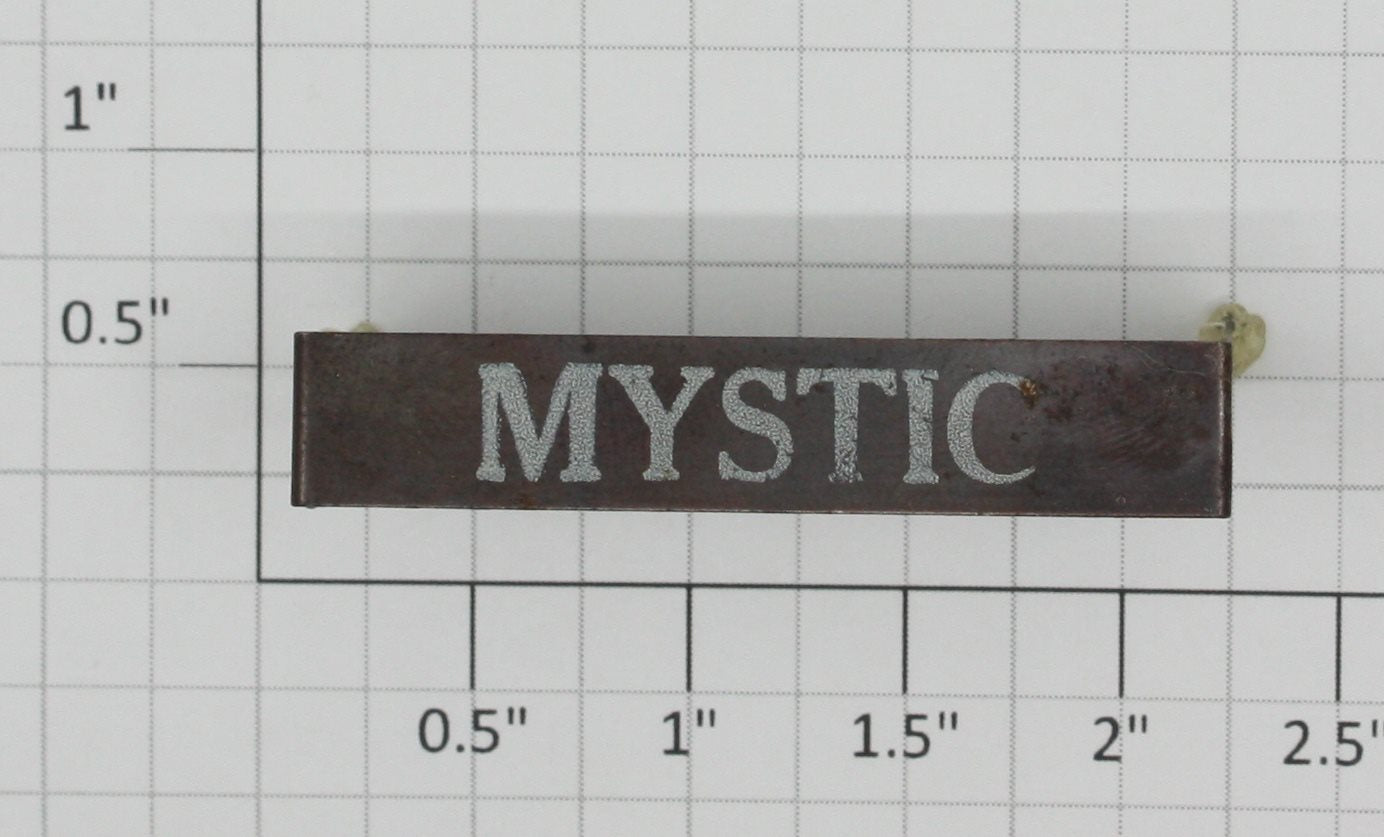 American Flyer XA755NP Mystic Station Nameplate