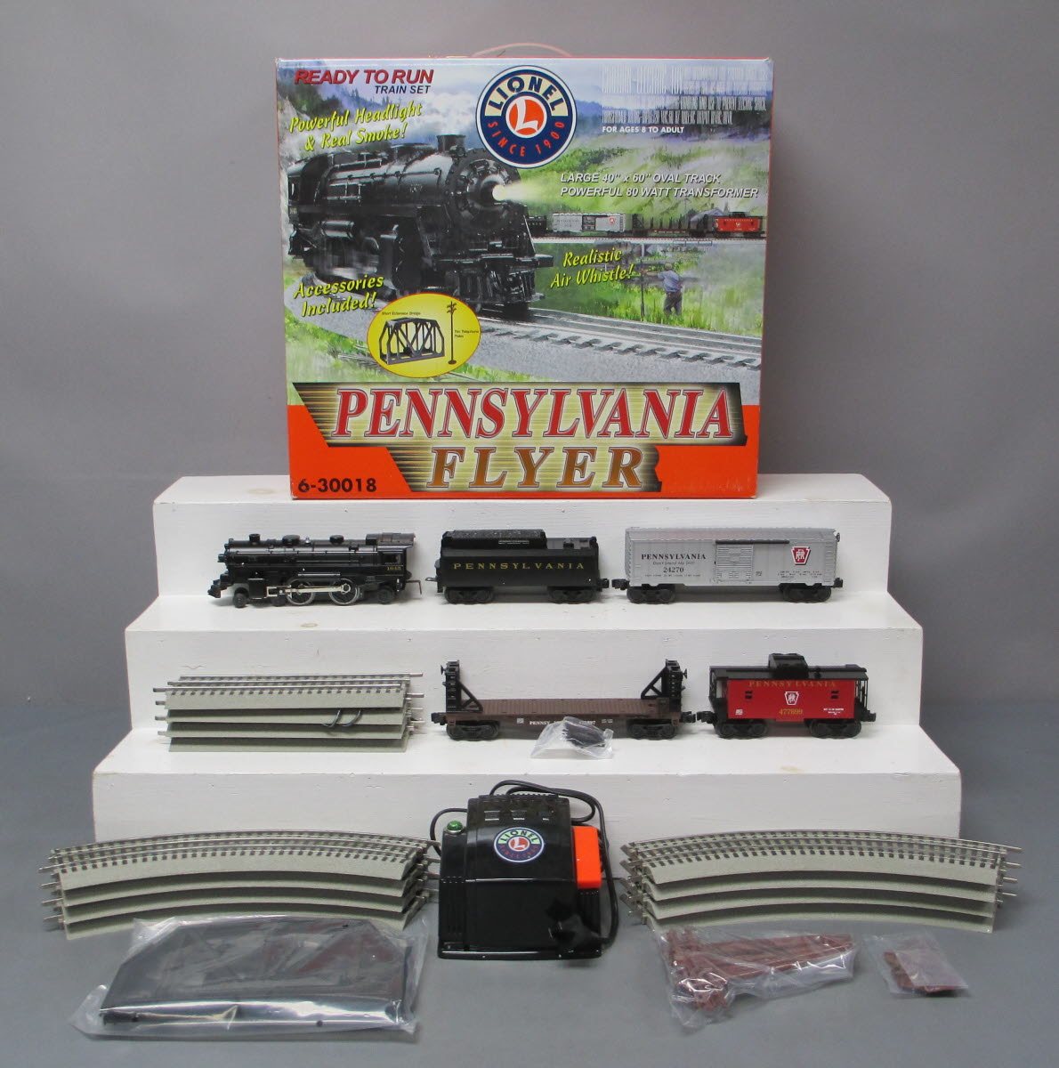 Lionel 6-30018 O Gauge Pennsylvania Flyer Steam Freight Train Set