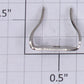 Lionel 390-65 Standard Gauge Nickel Ornamental Bell Bracket