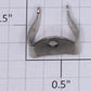 Lionel 390-65 Standard Gauge Nickel Ornamental Bell Bracket