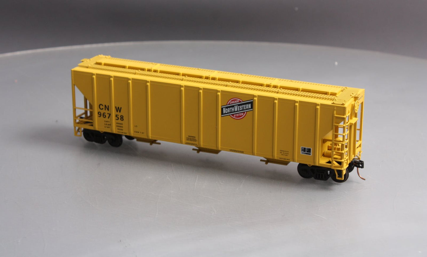 American Models 3304 S Scale CN&W 3-Bay Grain Hopper Car #96758 - Scale Wheels LN/Box