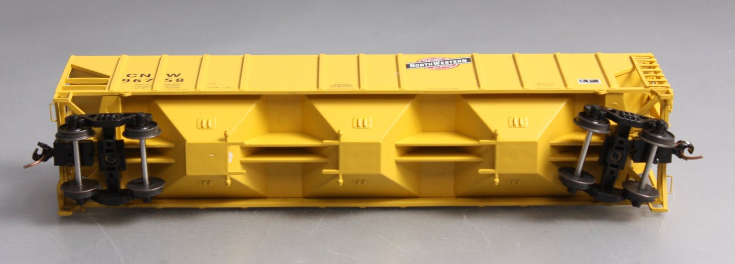 American Models 3304 S Scale CN&W 3-Bay Grain Hopper Car #96758 - Scale Wheels LN/Box