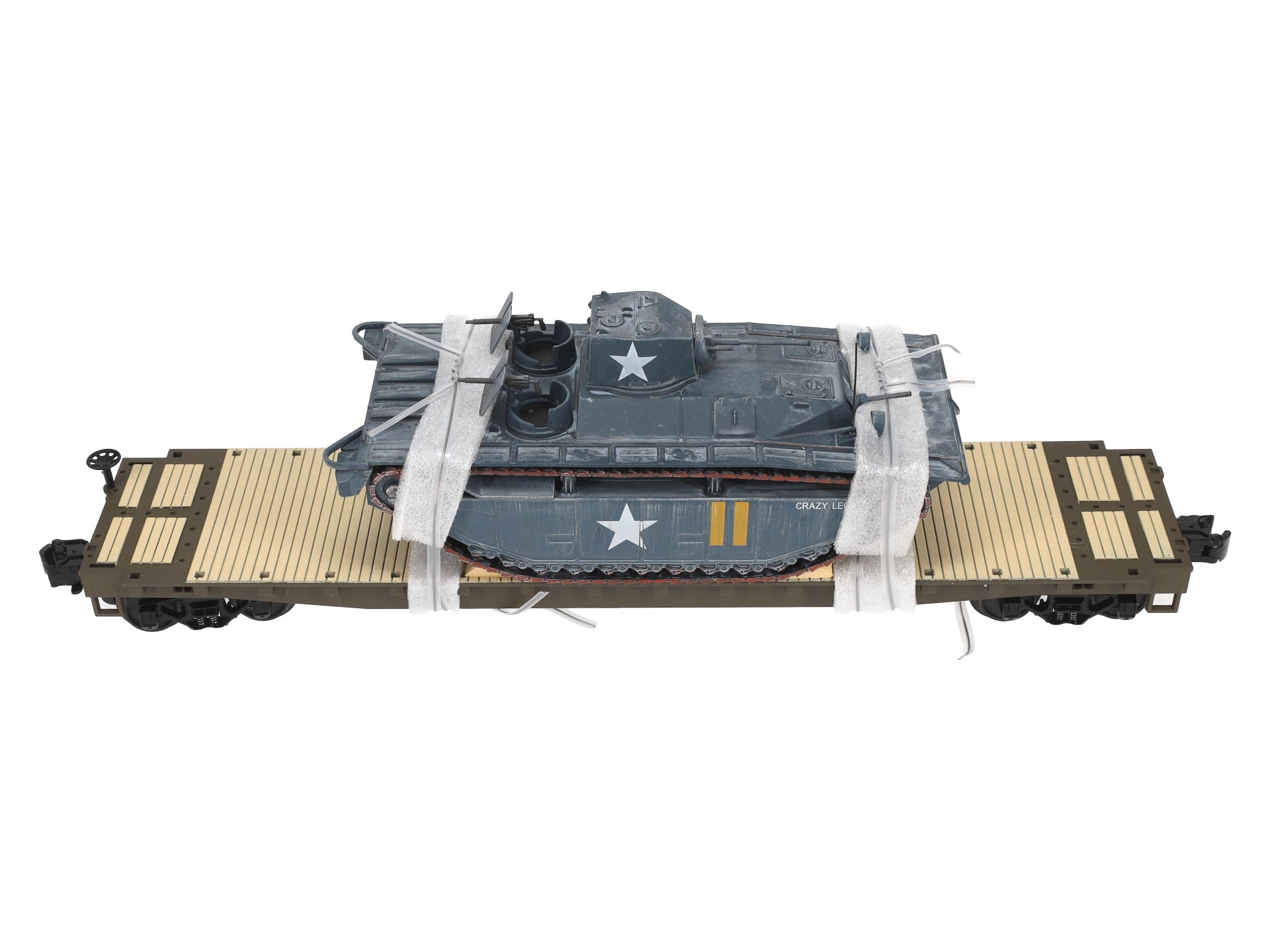 MTH 2098914 O US Army Flatcar w/M4 Sherman Tank