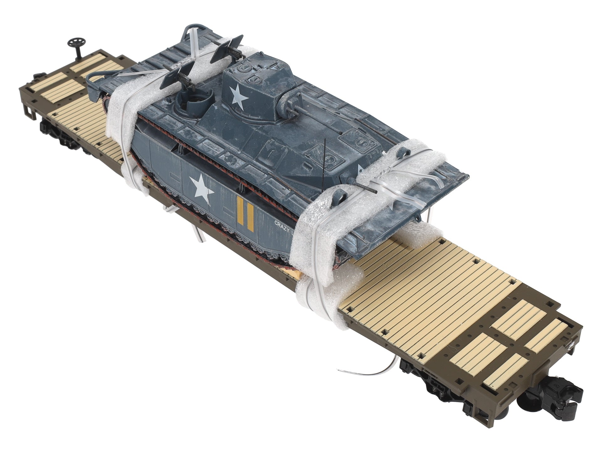 MTH 2098914 O US Army Flatcar w/M4 Sherman Tank