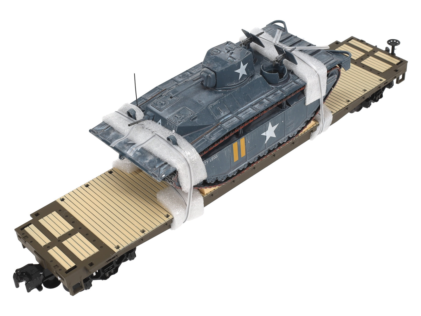 MTH 2098914 O US Army Flatcar w/M4 Sherman Tank