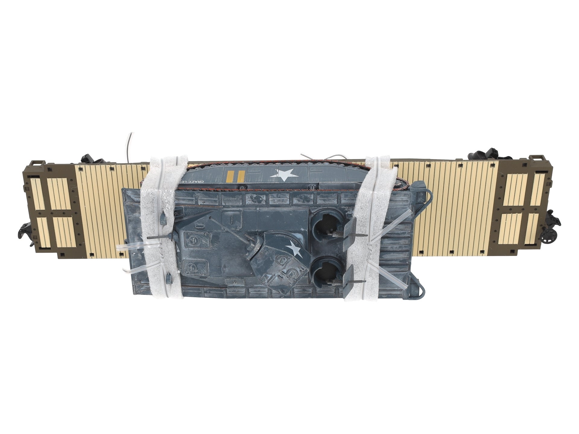 MTH 2098914 O US Army Flatcar w/M4 Sherman Tank