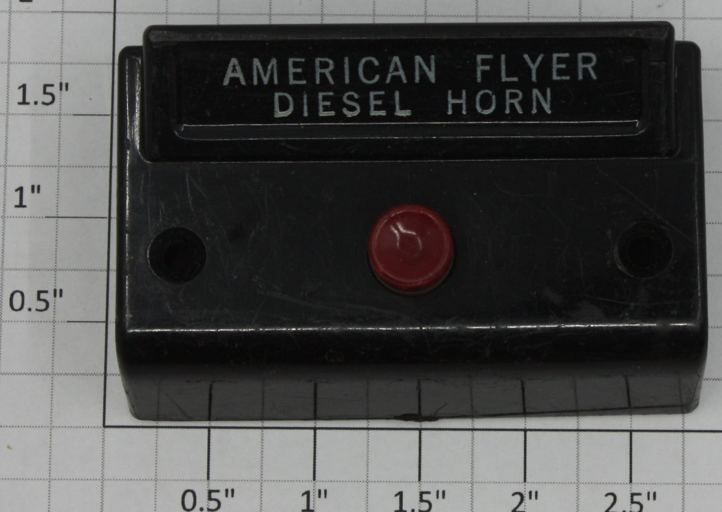 American Flyer XA10961-D S Scale Black "Diesel Horn" Control Button
