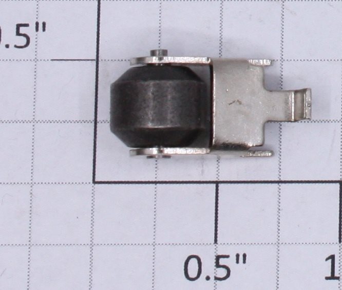 Lionel 2036-122 Carbon Collector Roller and Nickel Bracket Assembly