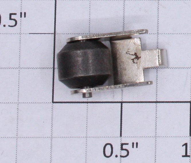 Lionel 2036-122 Carbon Collector Roller and Nickel Bracket Assembly