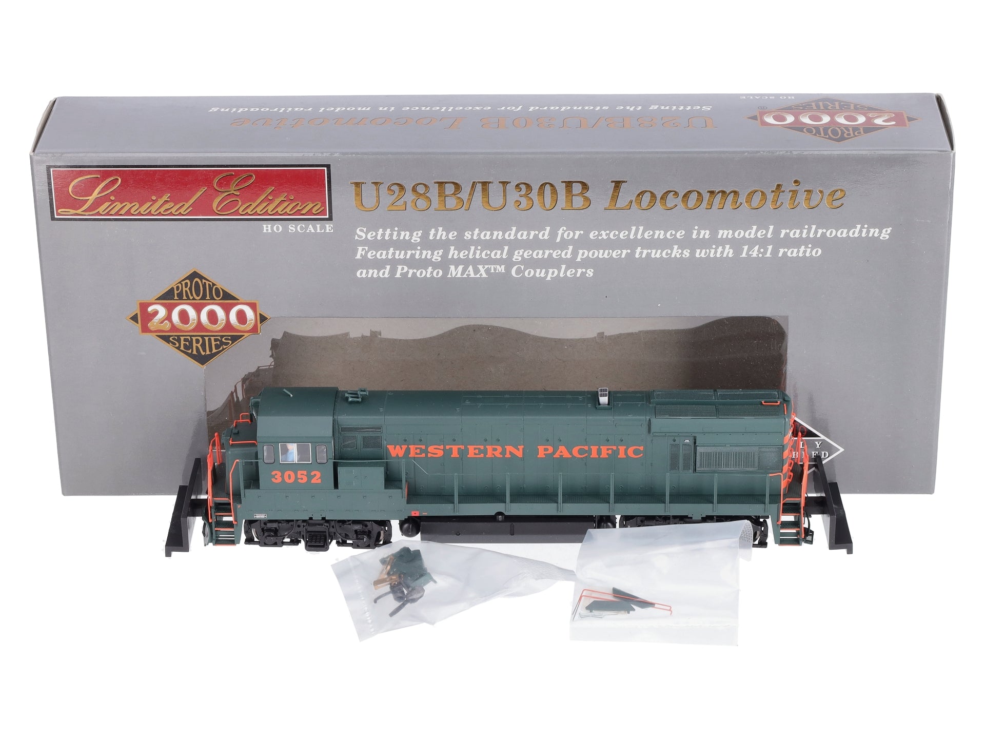 Proto 2000 920-41657 HO Scale Western Pacific GE U30B Diesel Locomotive #3052