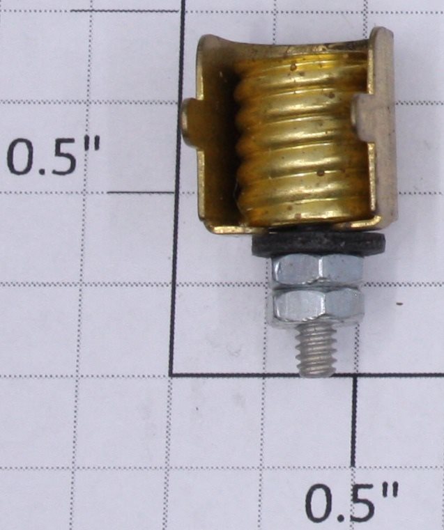 Ives 3251-1 Standard Gauge Brass Tapered Strap Type Headlight Lamp Socket