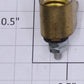 Ives 3251-1 Standard Gauge Brass Tapered Strap Type Headlight Lamp Socket