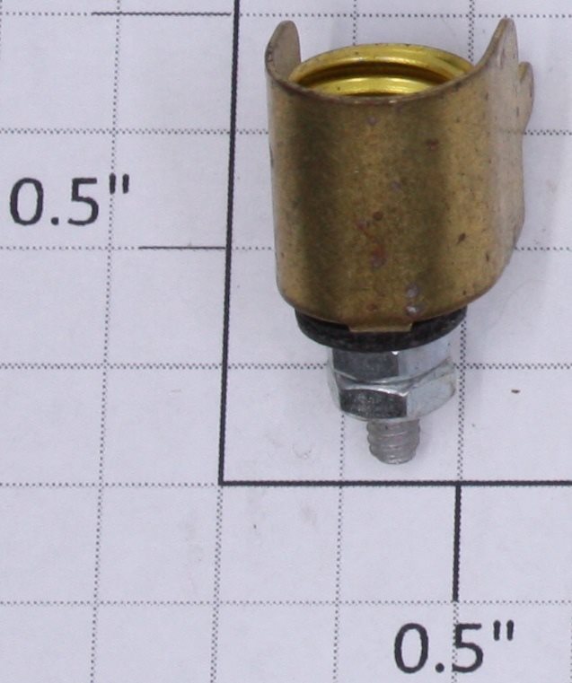 Ives 3251-1 Standard Gauge Brass Tapered Strap Type Headlight Lamp Socket