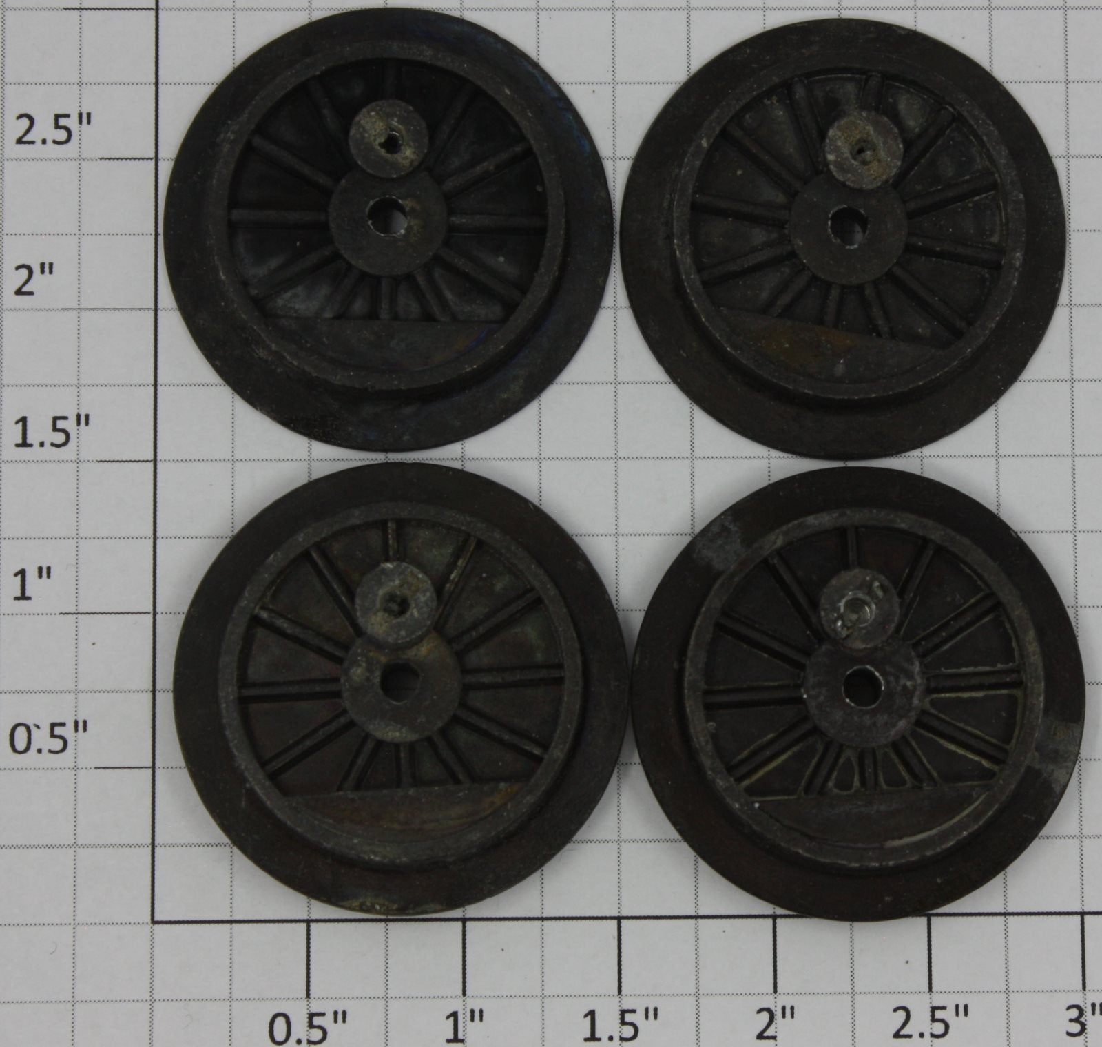 Lionel 1656-10 12-Spoke Wheel Set For 1654 1656 1665 (Set of 4)