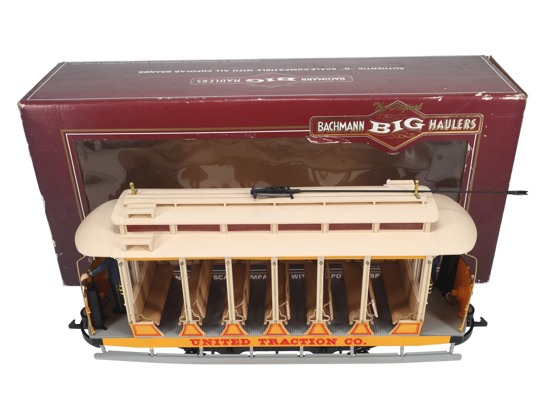 Bachmann 93938 G Scale United Traction Co Motorized Open Street