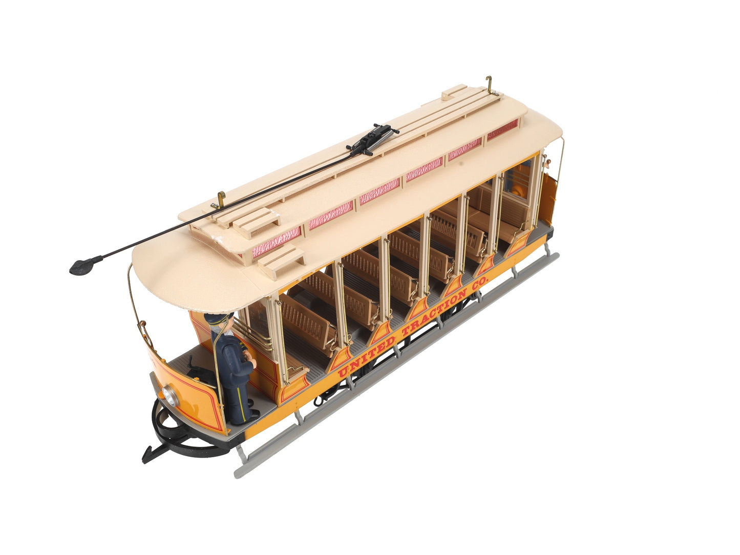 Bachmann 93938 G Scale United Traction Co Motorized Open Street Car