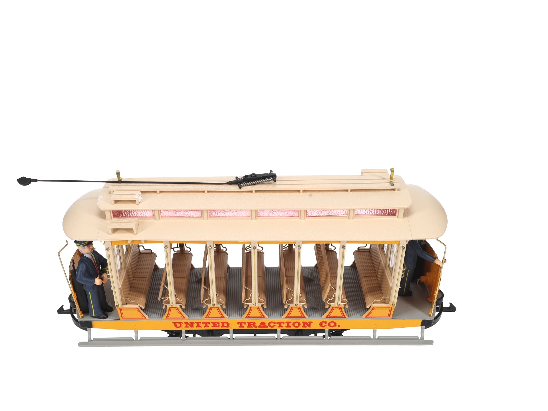 Bachmann 93938 G Scale United Traction Co Motorized Open Street Car
