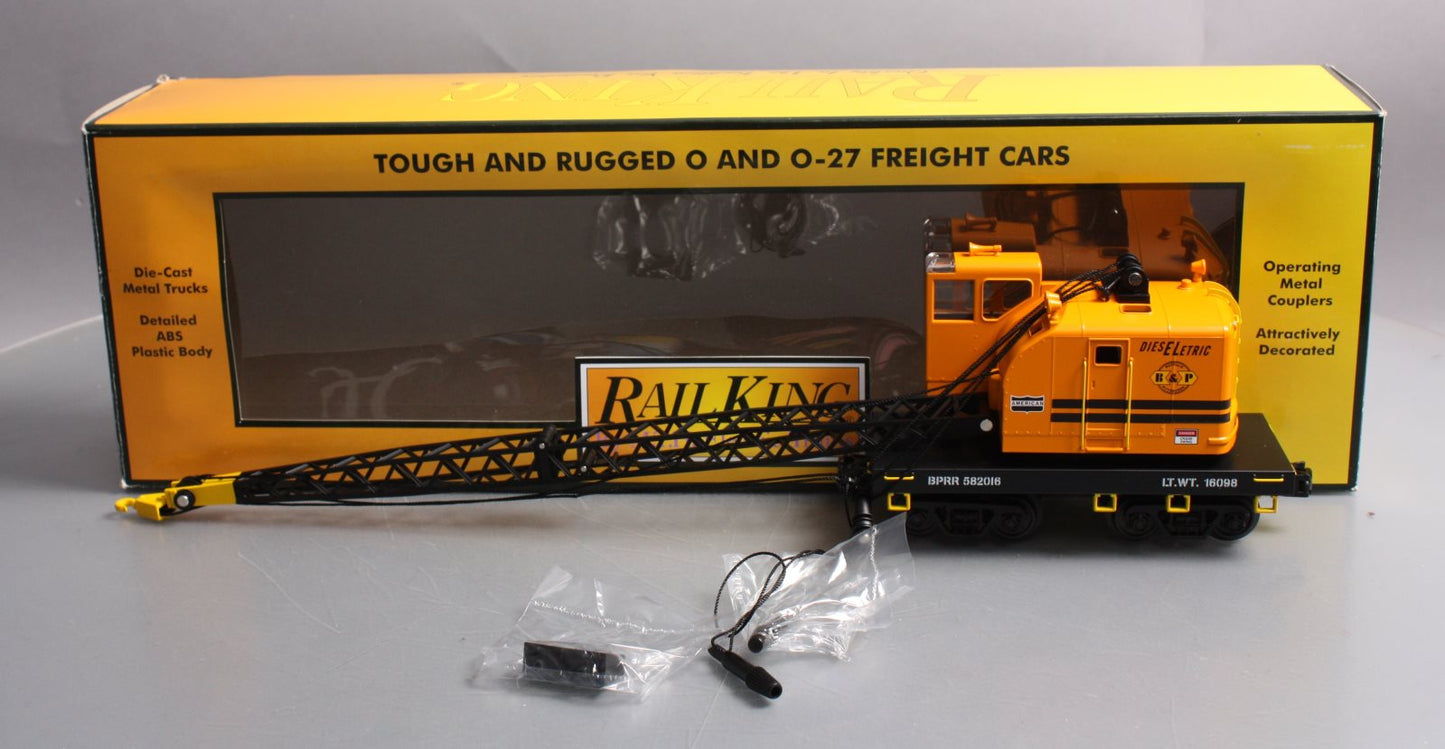MTH 30-79519 O Buffalo & Pittsburgh RailKing American Crane Car