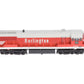 Rivarossi HR2529 HO Chicago, Burlington & Quincy GE U25C w/ Sound & DCC #550
