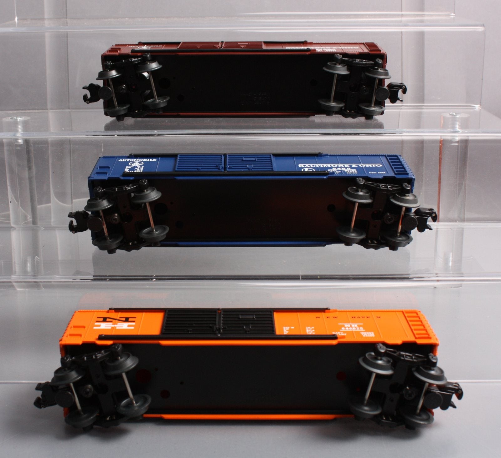 Lionel 6-39227 O Gauge B&O 6468 Double Door Automobile Boxcar (Set of 3) NIB