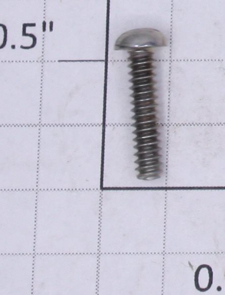 Lionel #4-36 x 1/2" Nickel Slotted Round Head Screw