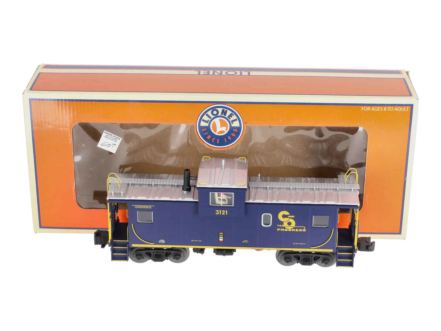 Lionel 6-17627 O Gauge Chesapeake & Ohio Extended Vision Caboose #3121 LN/Box