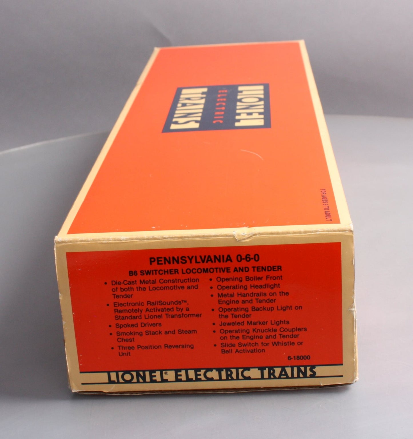 Lionel 6-18000 O Gauge Pennsylvania 0-6-0 B6 Switcher Locomotive & Tender #8977 EX/Box
