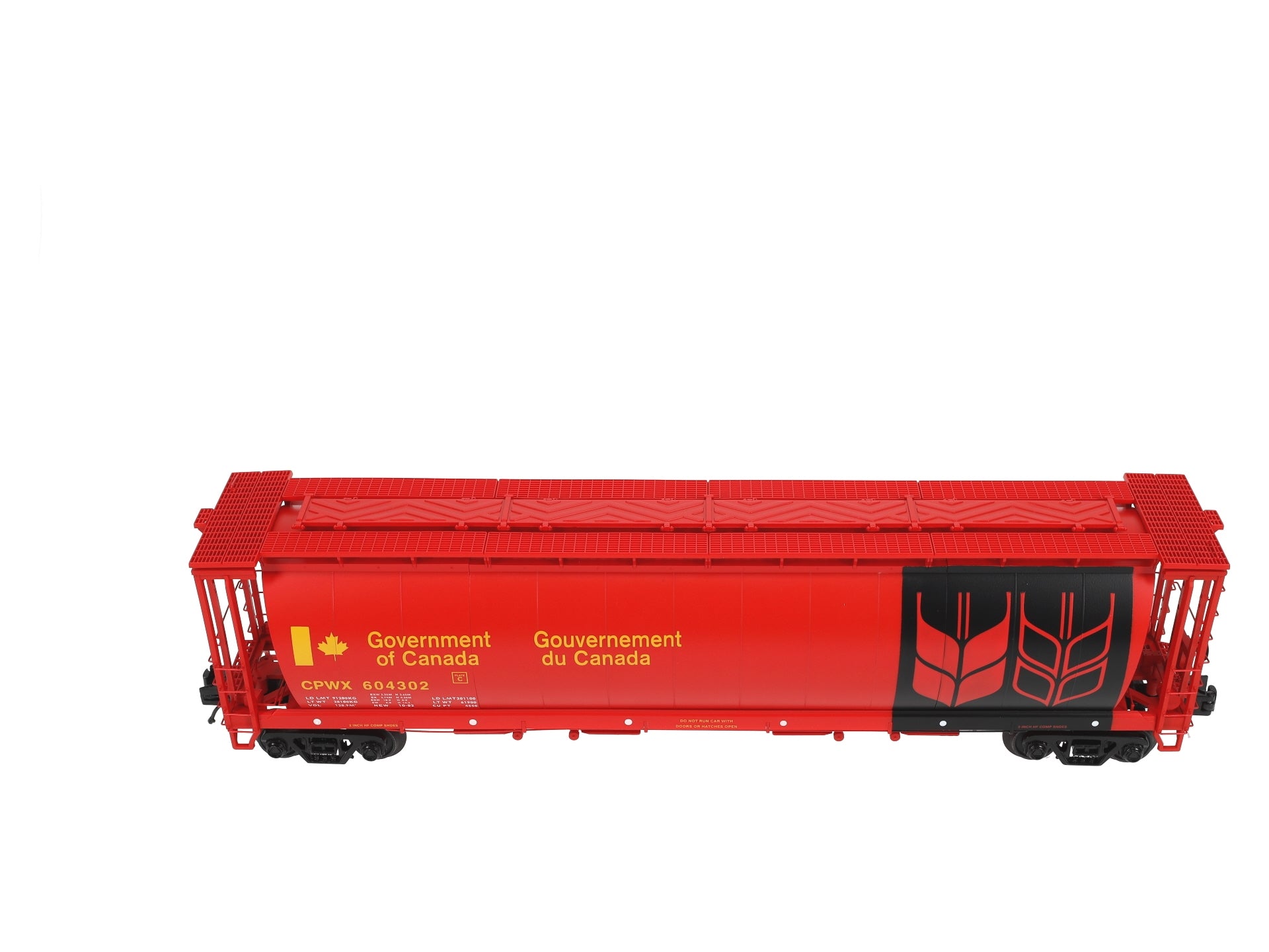 MTH 20-97922 O Canadian Wheat 100-Ton Covered Hopper Car #604302 LN/Box