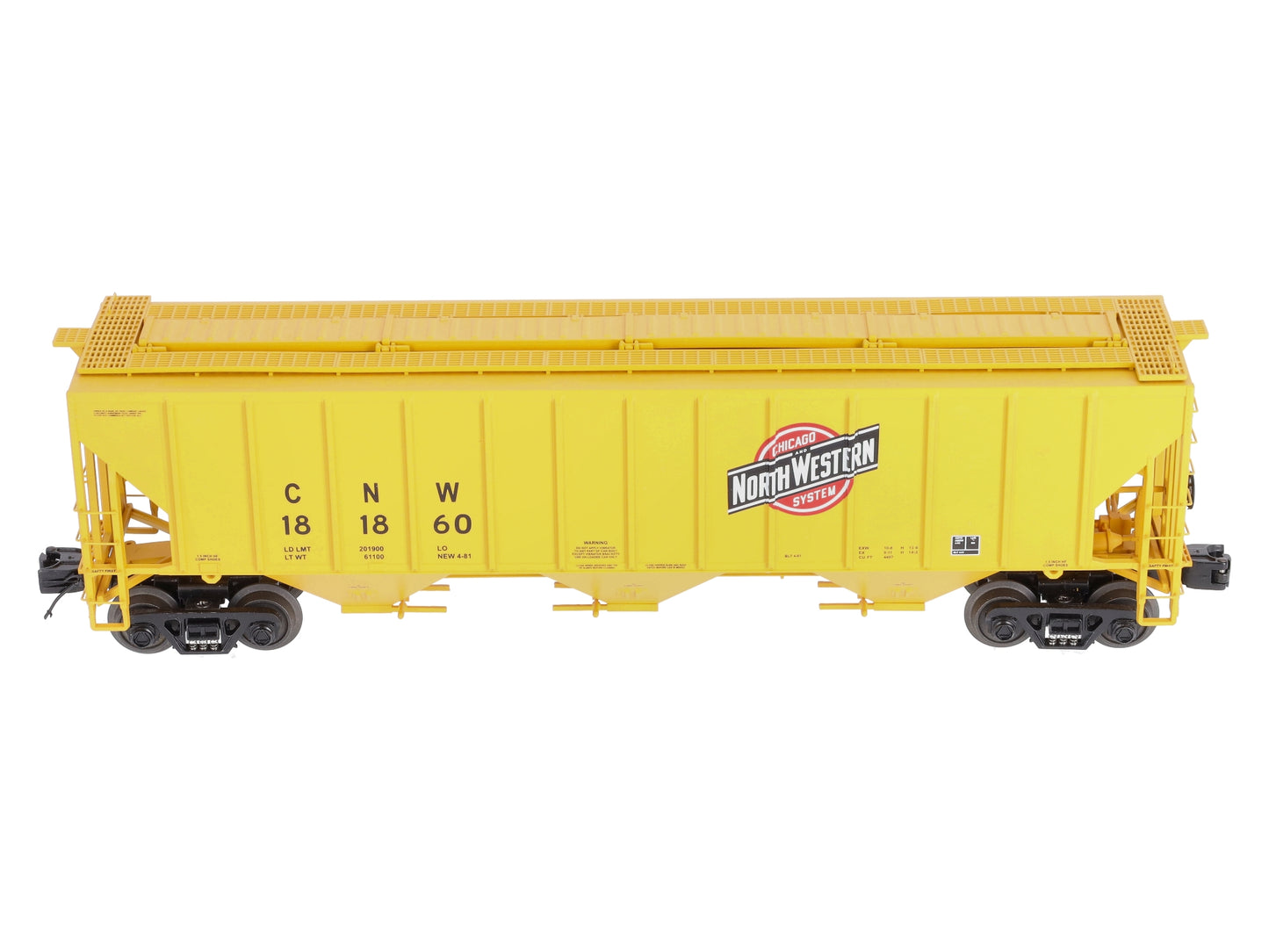 MTH 20-97196 O Gauge C&NW Ps-2CD High-Sided Hopper LN/Box