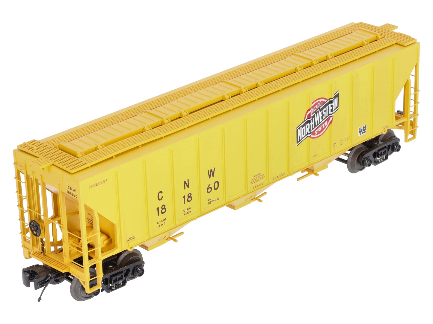 MTH 20-97196 O Gauge C&NW Ps-2CD High-Sided Hopper LN/Box