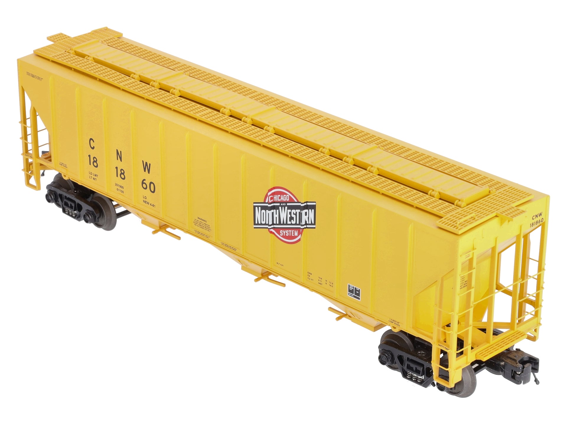 MTH 20-97196 O Gauge C&NW Ps-2CD High-Sided Hopper LN/Box