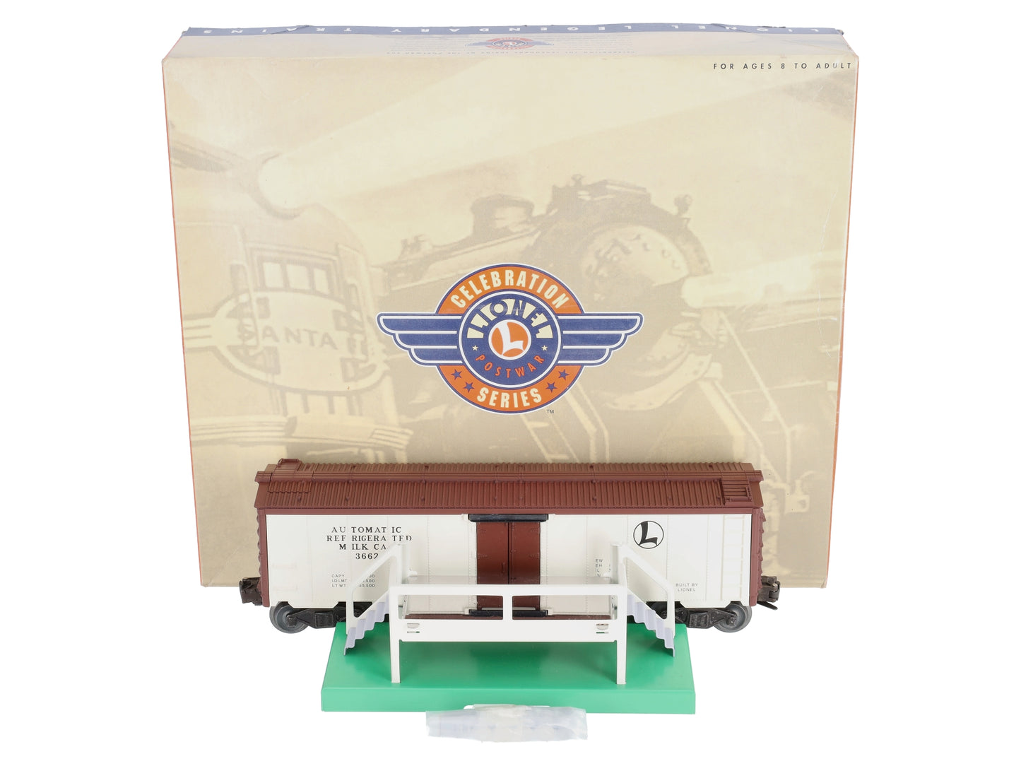 Lionel 6-19554 O PWC Operating Milk Car Set MT/Box