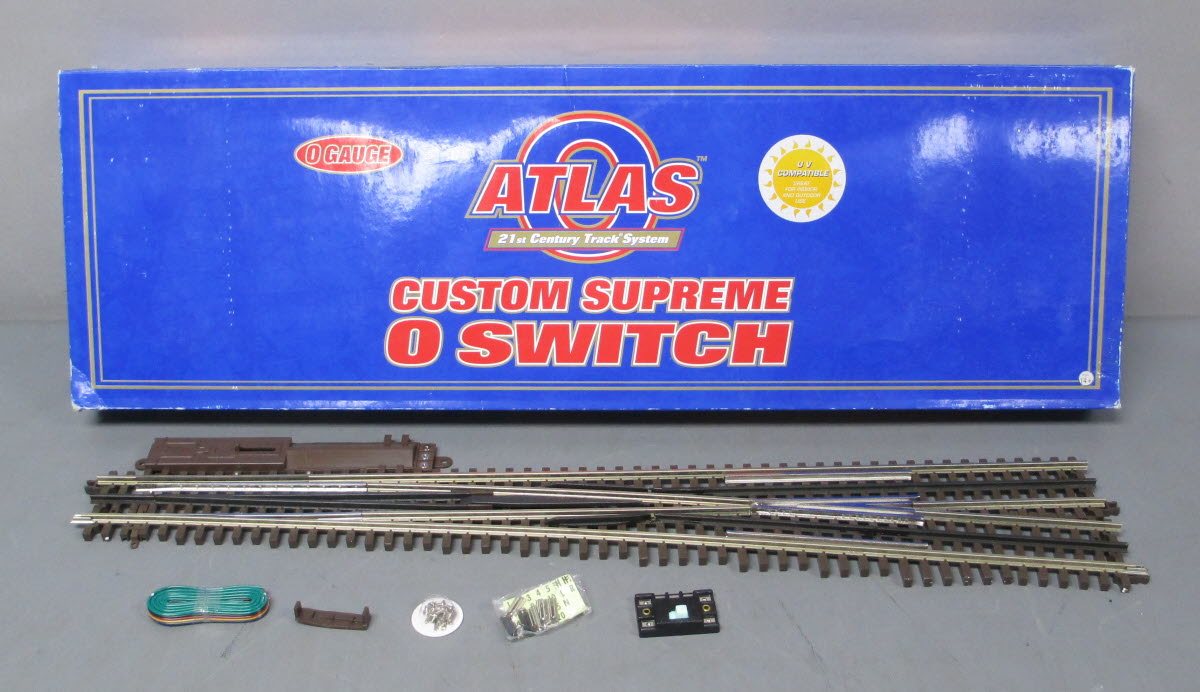 Atlas 6022 O 3-Rail Nickel Silver #7.5 Right Hand High Speed Switch Turnout LN/Box