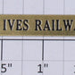 Ives 100-1 Ives Railway Lines Brass Nameplate-Missing Tabs